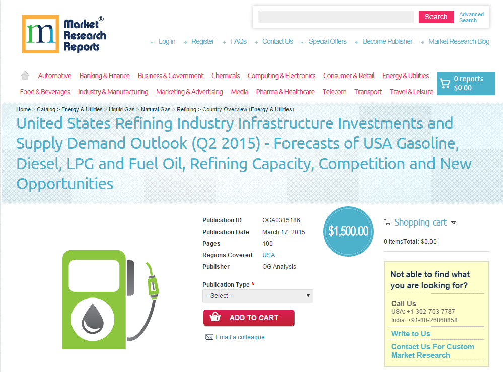 United States Refining Industry Infrastructure Investments'
