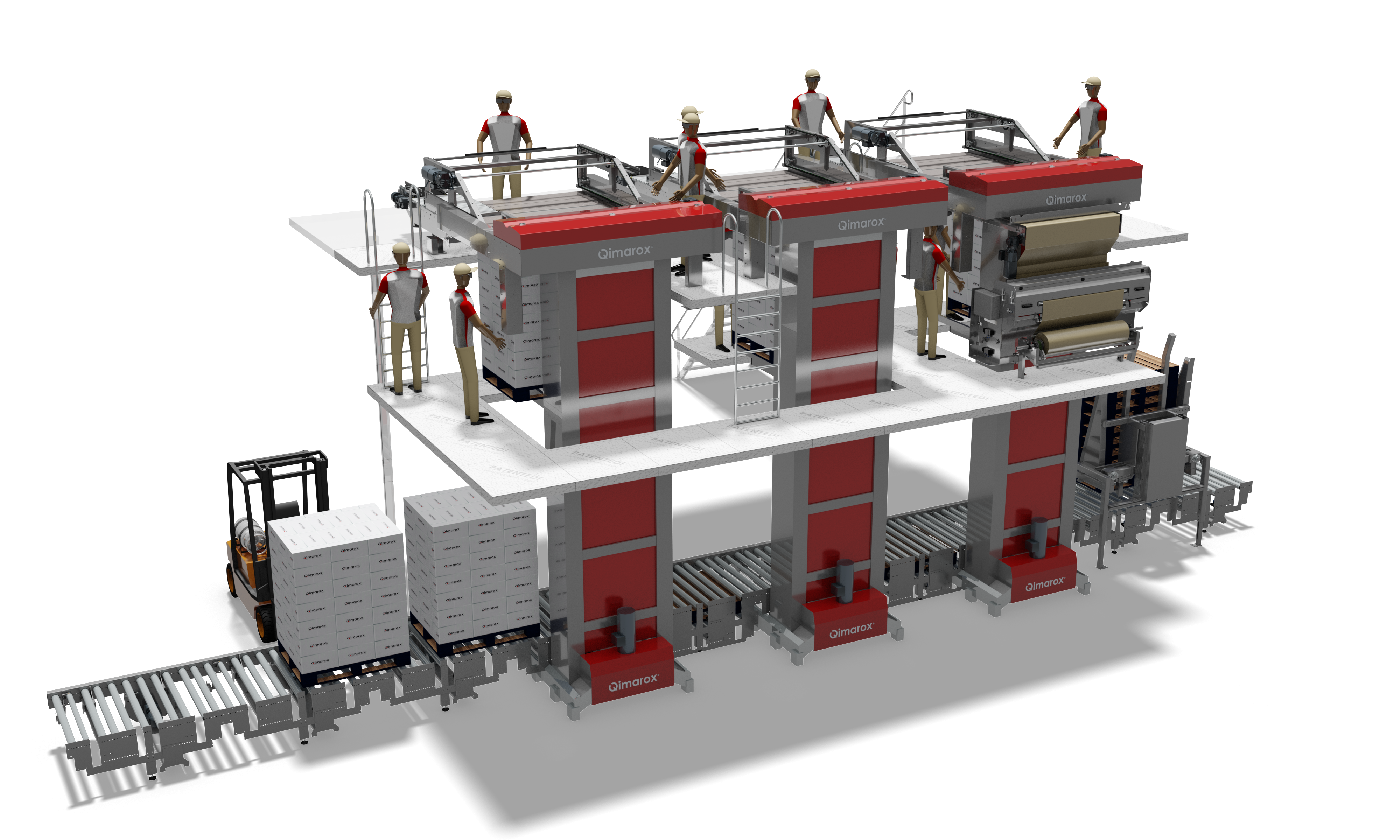 Elevated Walkway palletisers'