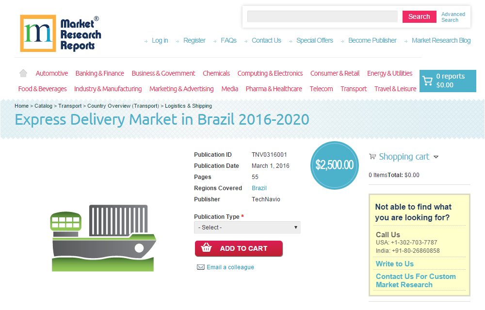 Express Delivery Market in Brazil 2016 - 2020