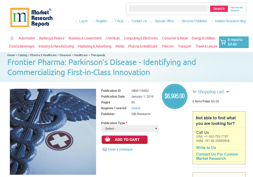 Parkinson’s Disease - Identifying and Commercializ