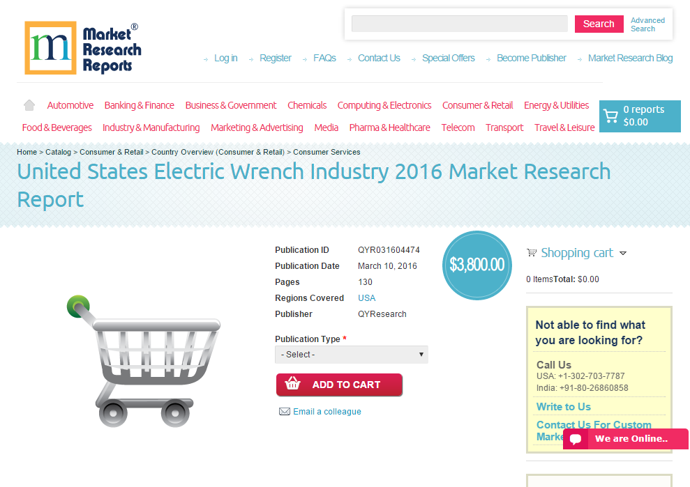United States Electric Wrench Industry 2016'
