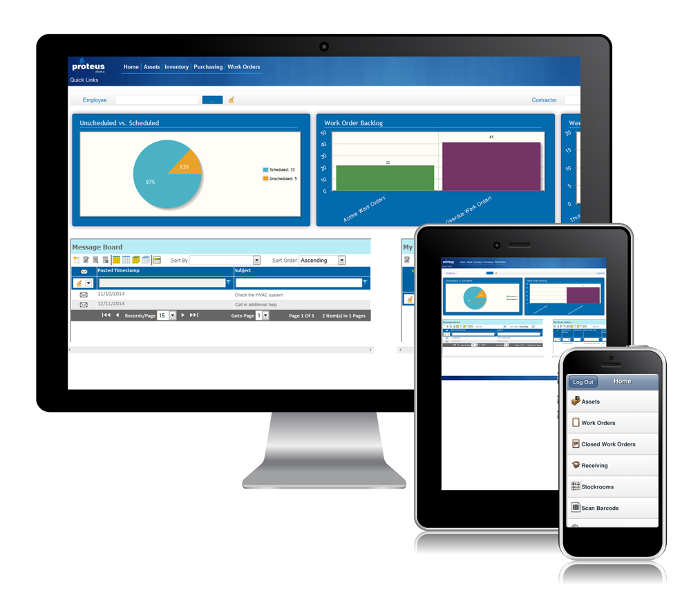PROTEUS MMX CLOUD BASED MAINTENANCE MANAGEMENT SOFTWARE'