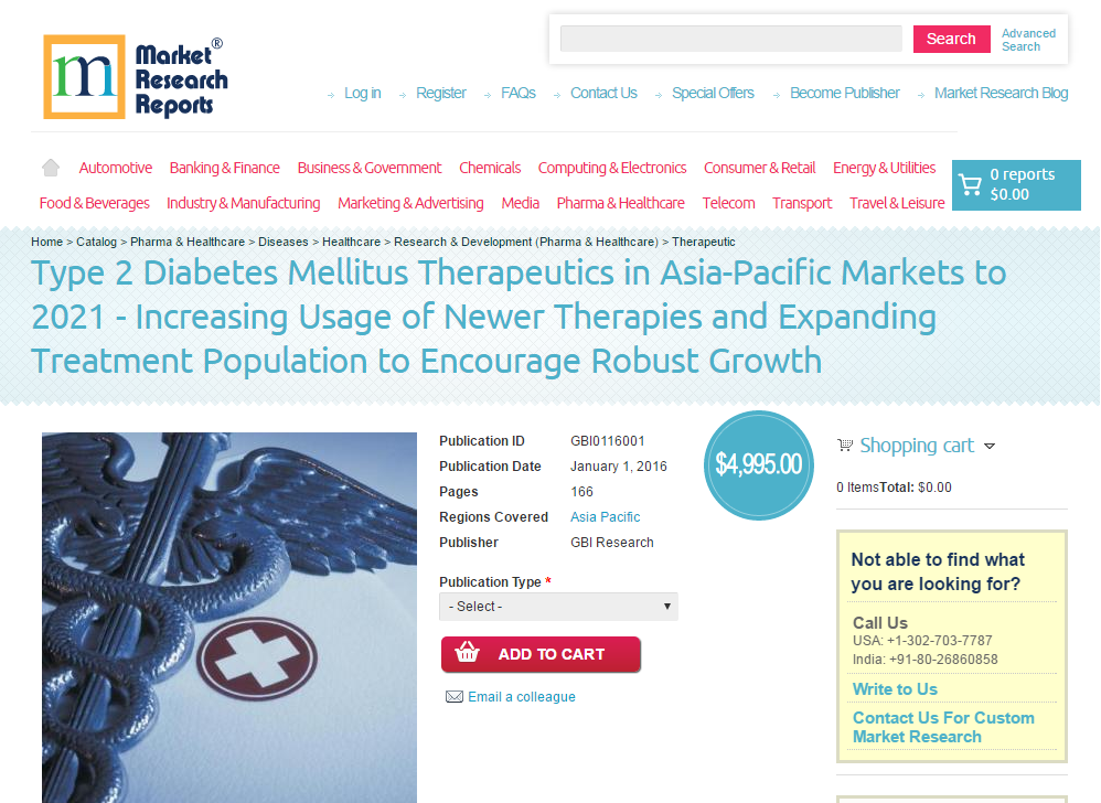 Type 2 Diabetes Mellitus Therapeutics in Asia-Pacific Market'