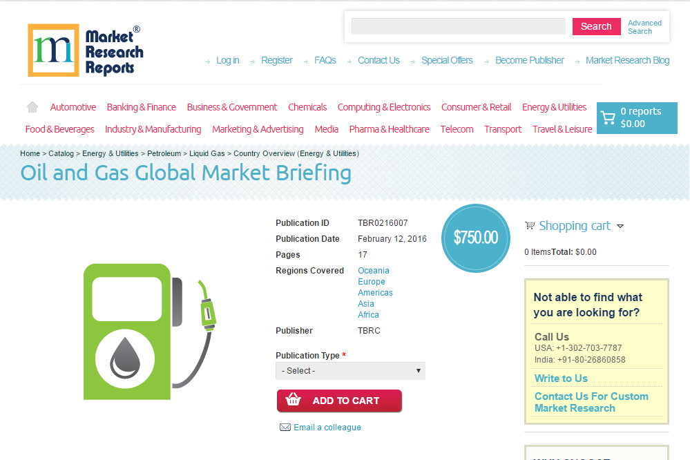 Oil and Gas Global Market Briefing'