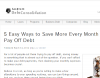 Simple Ways Anyone Can Save More Money'