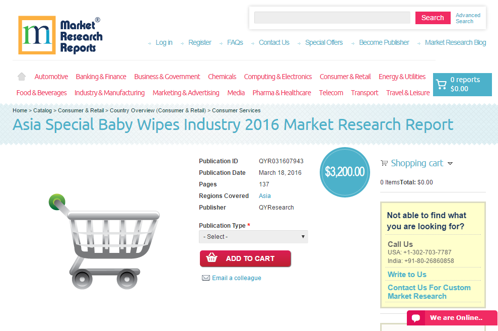 Asia Special Baby Wipes Industry 2016