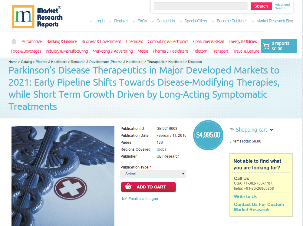 Parkinson&rsquo;s Disease Therapeutics in Major Develope