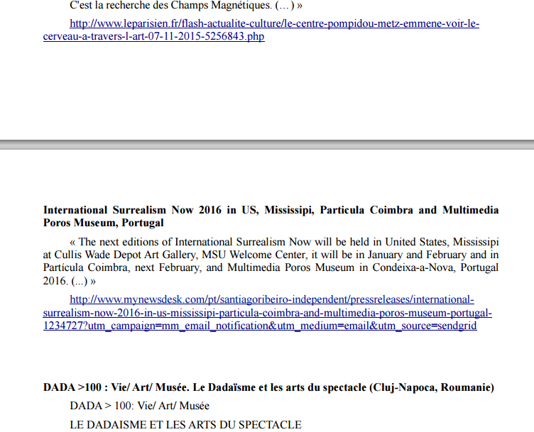 International Surrealism Now sur La Liste Mélusin'