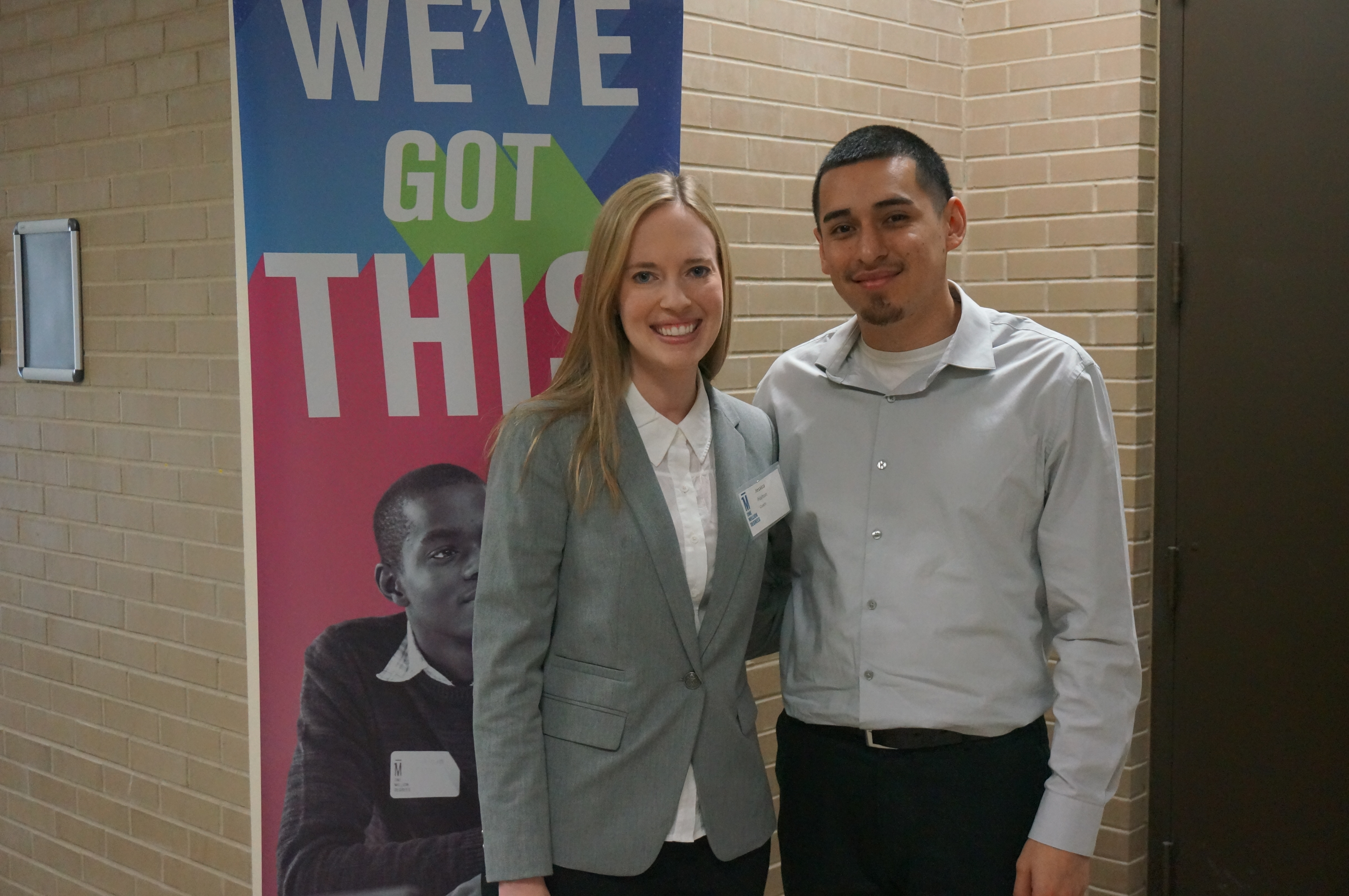 OMD Coach Jessie Halton with one of her scholars