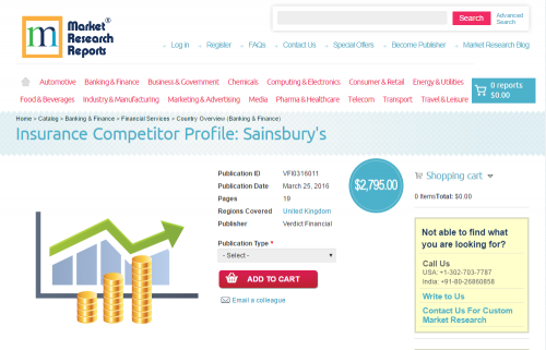 Insurance Competitor Profile: Sainsbury's'