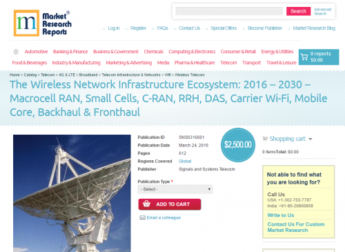 The Wireless Network Infrastructure Ecosystem: 2016 &nda'
