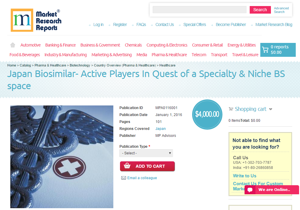 Japan Biosimilar- Active Players In Quest of a Specialty'