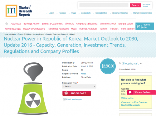 Nuclear Power in Republic of Korea, Market Outlook to 2030'