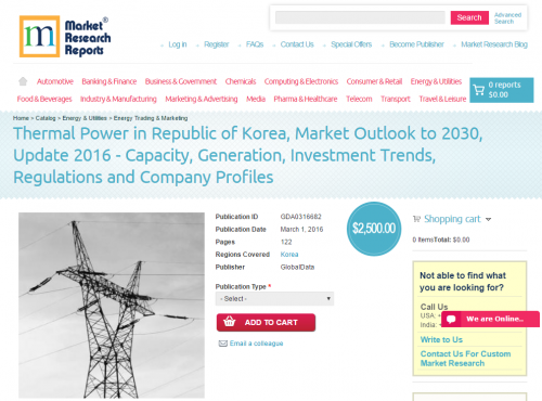 Thermal Power in Republic of Korea, Market Outlook to 2030'