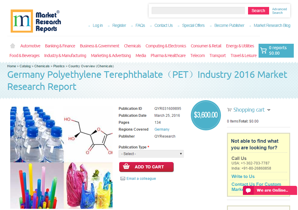 Germany Polyethylene Terephthalate（PET）Industry 2016