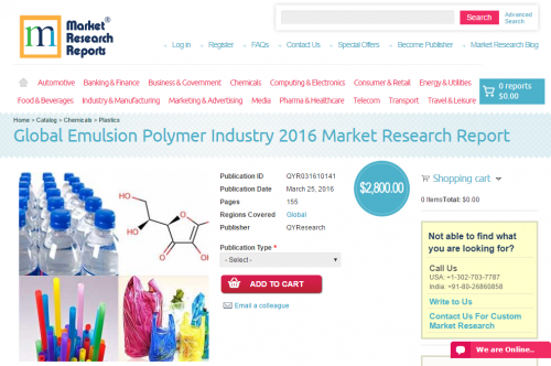 Global Emulsion Polymer Industry 2016'