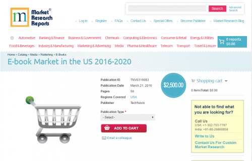 E-book Market in the US 2016-2020'