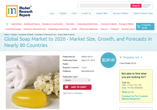 Global Soap Market to 2020'