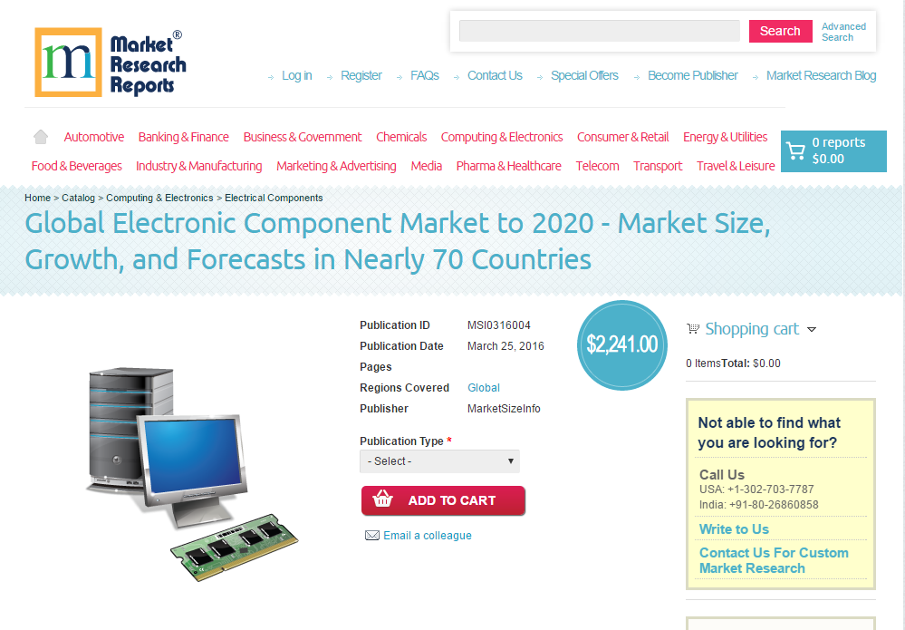 Global Electronic Component Market to 2020