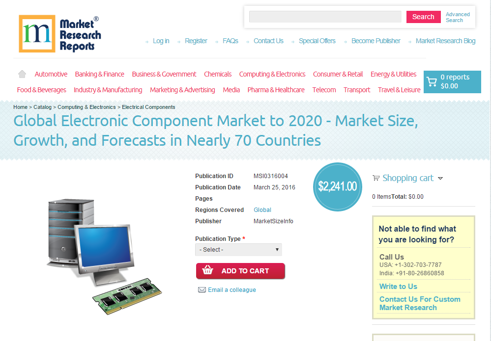 Global Electronic Component Market to 2020'