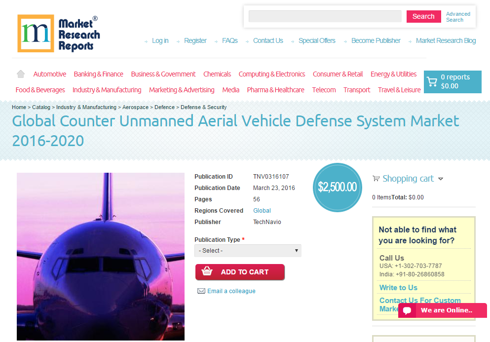 Global Counter Unmanned Aerial Vehicle Defense System Market'