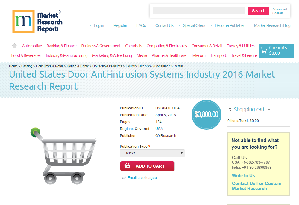 United States Door Anti-intrusion Systems Industry 2016