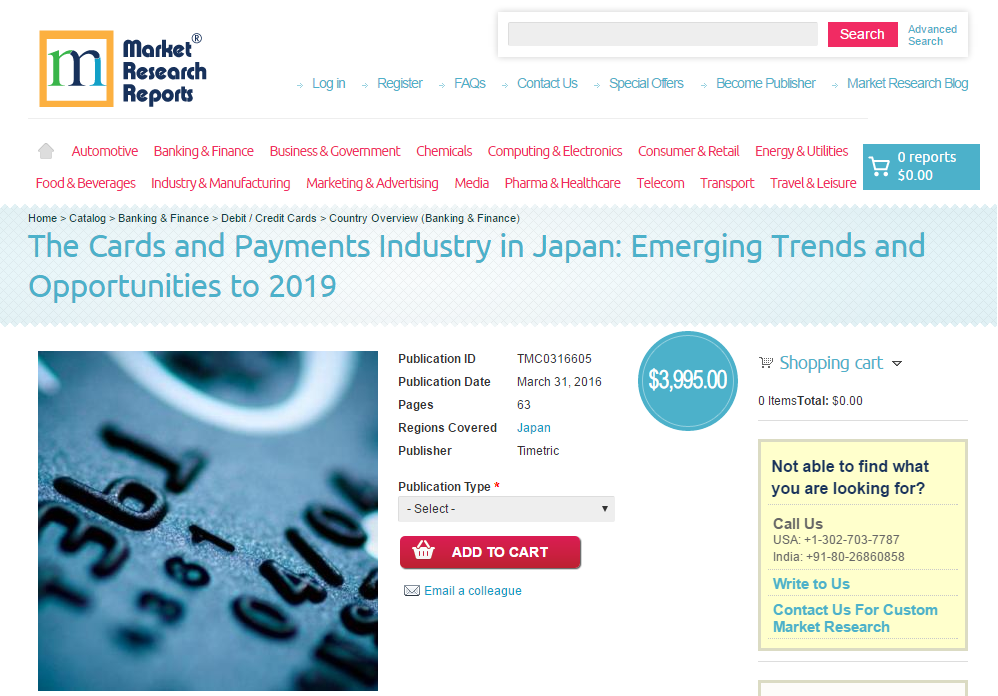 The Cards and Payments Industry in Japan'