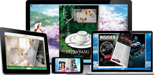 Interactive digital flipbook with video'