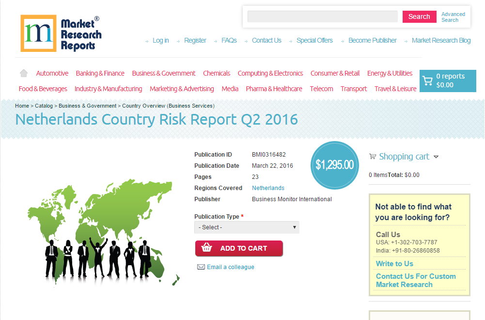 Netherlands Country Risk Report Q2 2016'