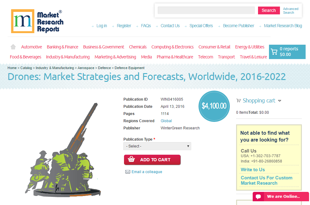 Drones: Market Strategies and Forecasts, Worldwide, 2016'