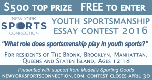 2016 Teen Sportsmanship Essay Contest presented by NYSC'