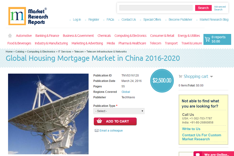 Global Housing Mortgage Market in China 2016 - 2020