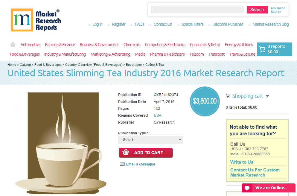 United States Slimming Tea Industry 2016'