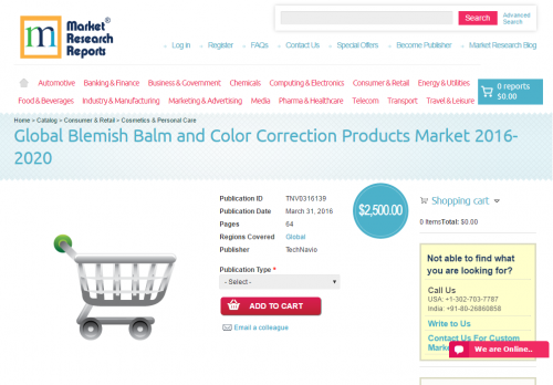 Global Blemish Balm and Color Correction Products Market'