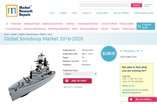Global Sonobuoy Market 2016 - 2020'