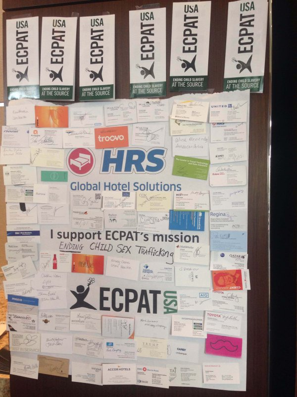 100s of signed business cards collected during ACTE