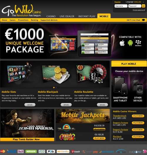 GoWild Mobile Casino'