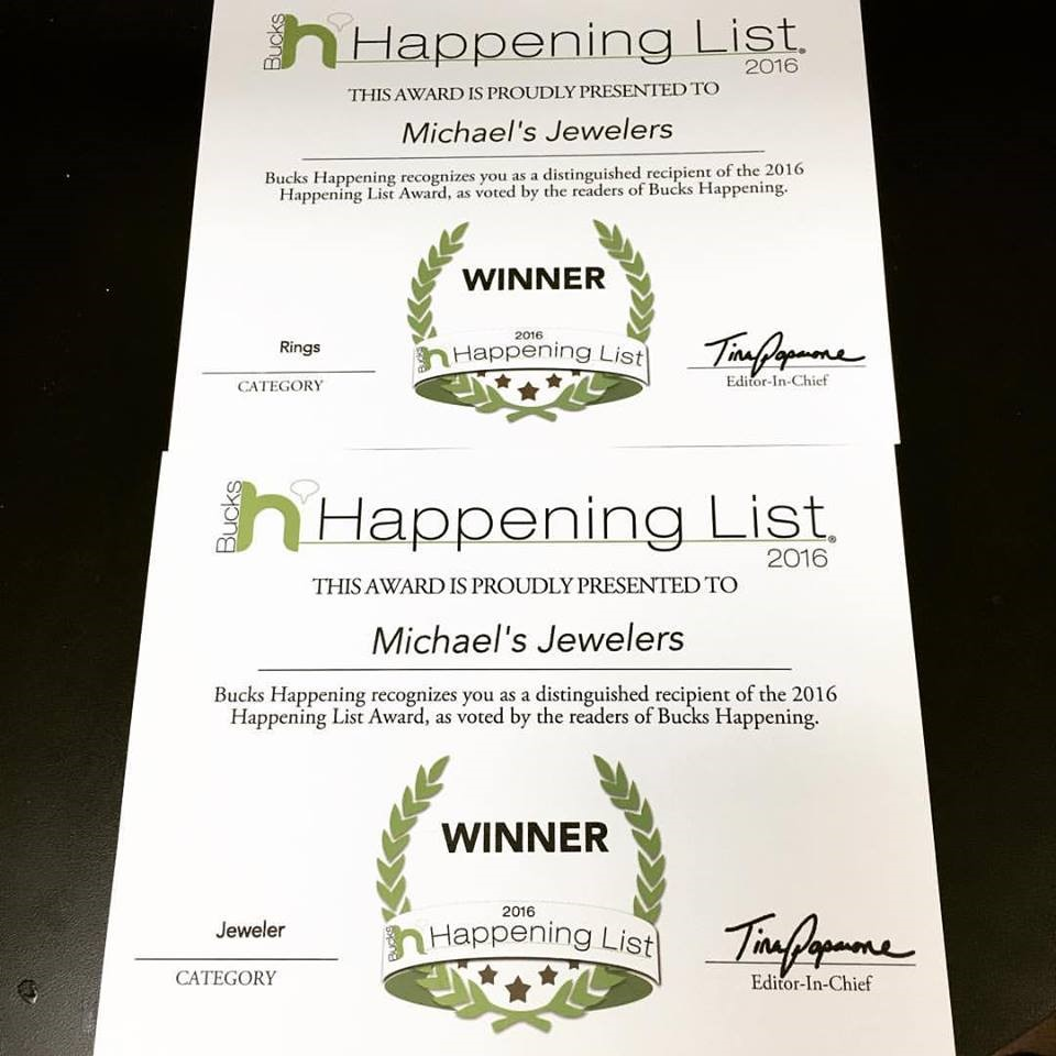 2016 Bucks Happening List for Best Jeweler