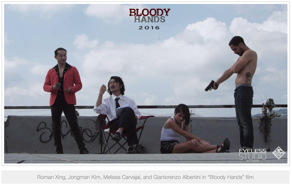 Gianlorenzo Albertini, right, in Bloody Hands'