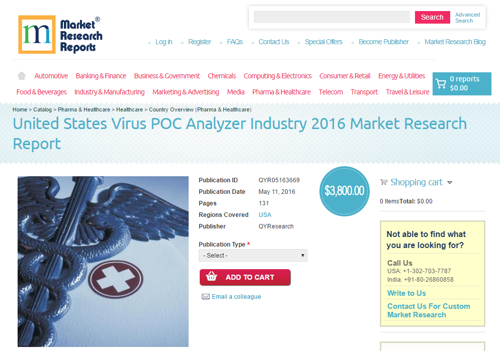 United States Virus POC Analyzer Industry 2016'