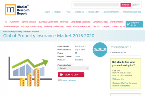 Global Property Insurance Market 2016 - 2020'
