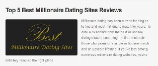 Millionaire Dating Sites'