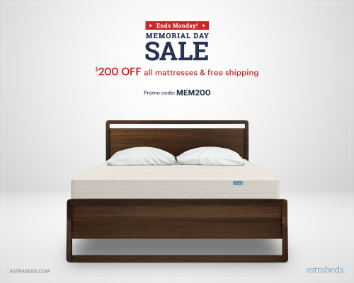 Astrabeds Memorial Day Mattress Sale on Organic Latex Beds'
