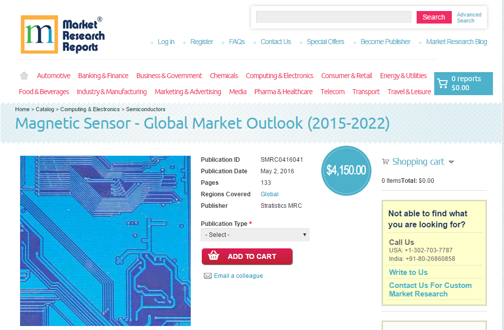 Magnetic Sensor - Global Market Outlook (2015-2022)'