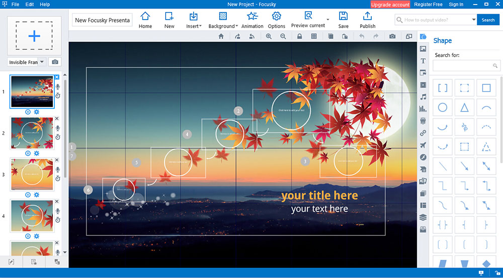 Focusky presentation software
