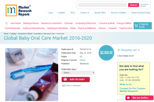 Global Baby Oral Care Market 2016 - 2020'