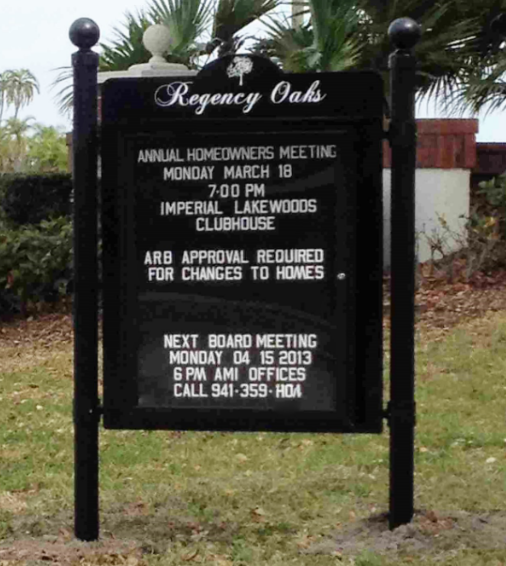 Outdoor message center