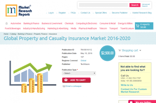 Global Property and Casualty Insurance Market 2016 - 2020'