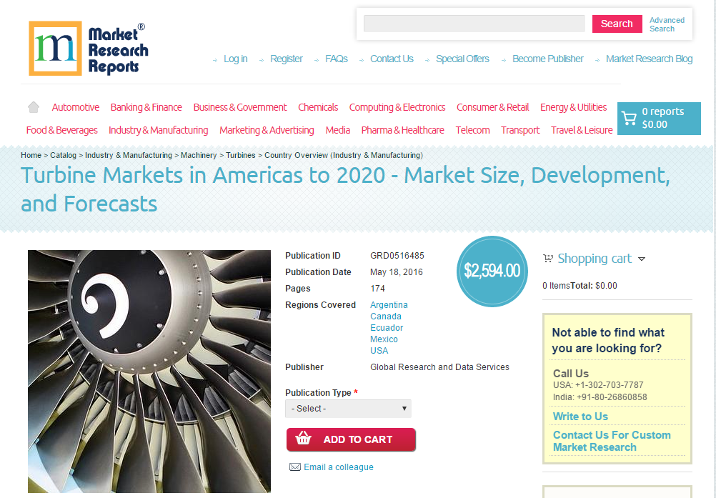 Turbine Markets in Americas to 2020