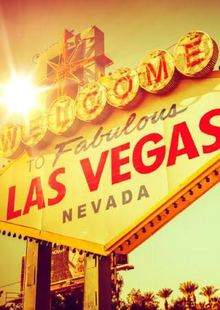 Las Vegas Sign and Sun